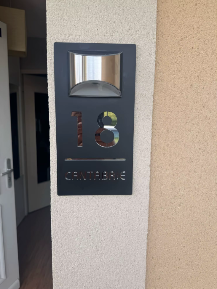 Personalized Solar Door Plaque